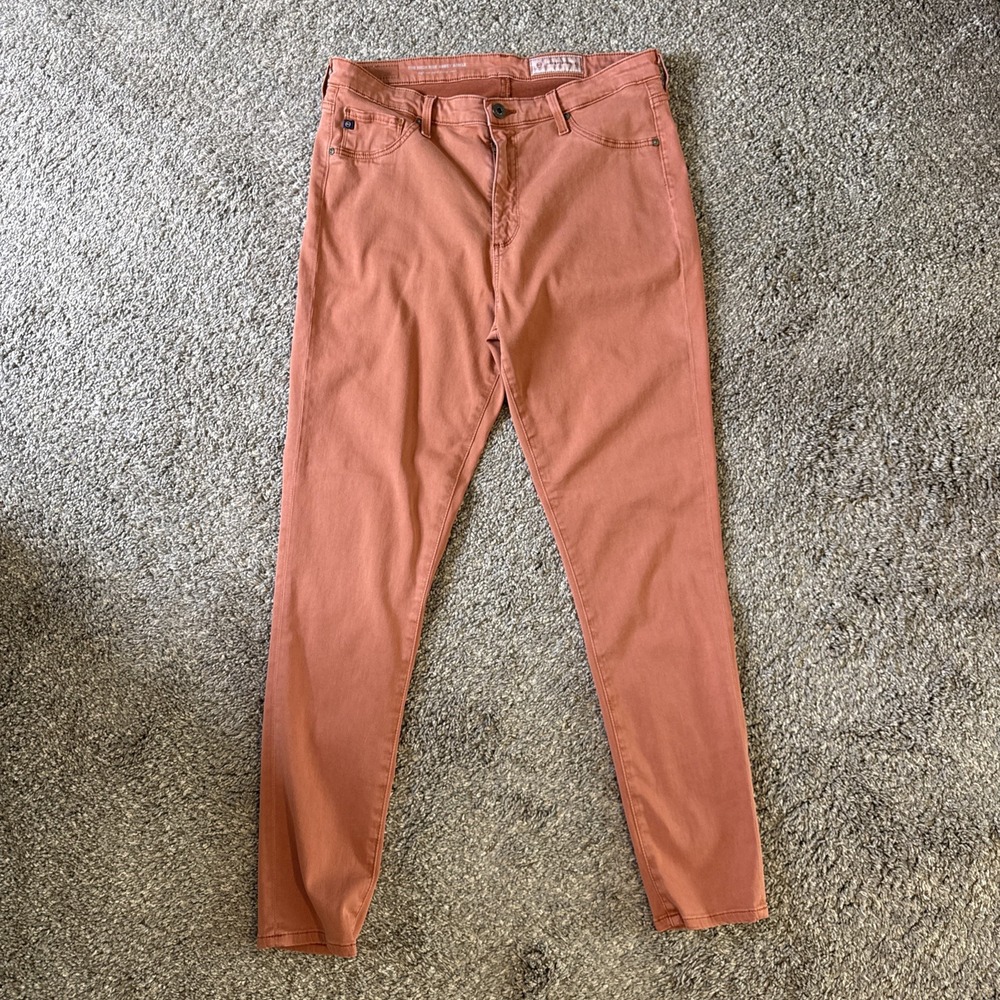 Anthropologie Women's The High-Rise Abbey Ankle Jeans Orange Size 31R